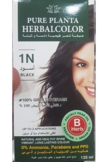 Herbal Hair Dye, 1N Black