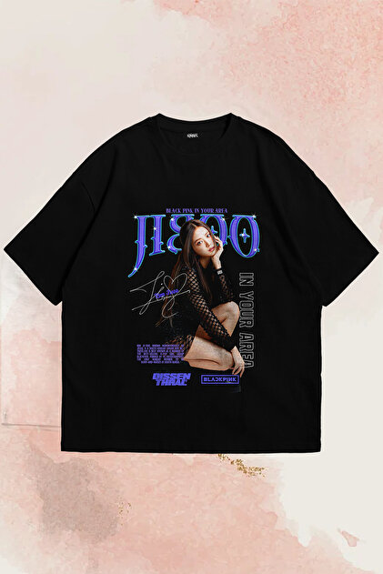 Grove Fashion Blackpink Jisoo İn Your Area Unisex Ovesize T-Shirt