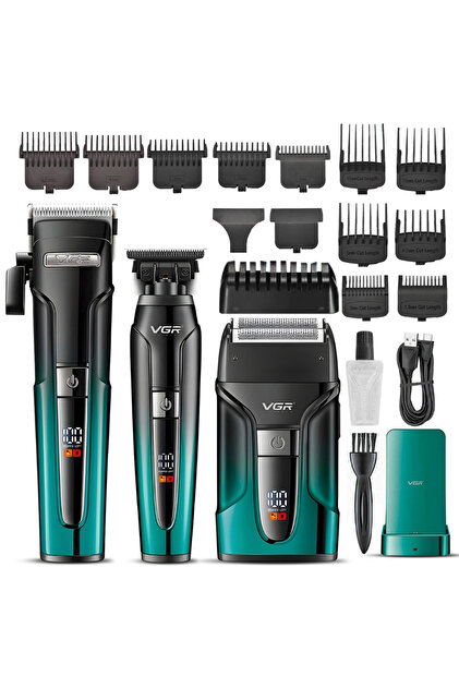 Genel Markalar Voyager V-694 Profesyonel Şarjlı Traş Makinesi Seti