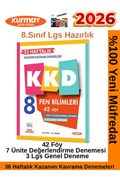 Fenomen Yayıncılık Kurmay 2026 8.Sınıf Türkçe 44 Föy KKD 36