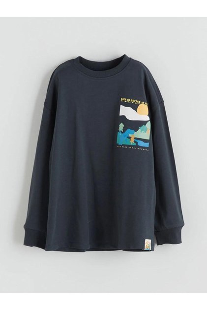 Lcw Kids Crew Neck Printed Long Sleeve T-Shirt for Boys (W5)