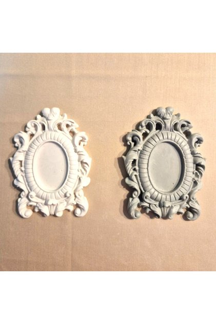 5’li Taş Tozu Magnet Çerçeve Seti El Yapımı Boyanabilir Fotoğraf Çerçevesi + 6 Akrilik Boya ve Fırça