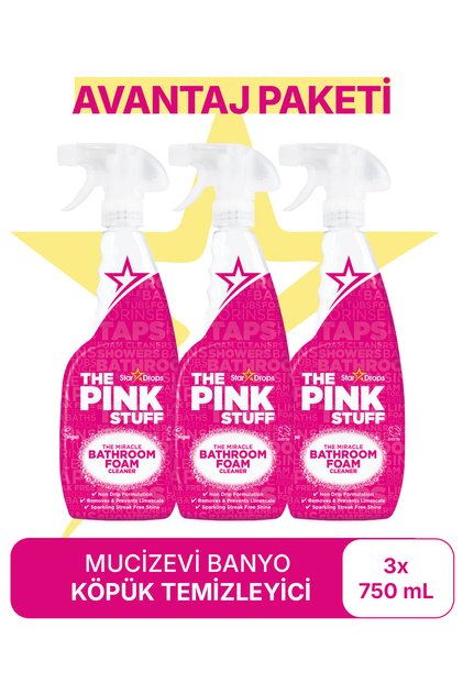 Mucizevi Banyo Köpük Temizleyici Avantaj Paket 3x750 Ml