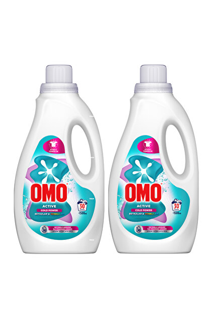Omo Active Cold Power Beyazlar ve Renkliler için Sıvı Deterjan