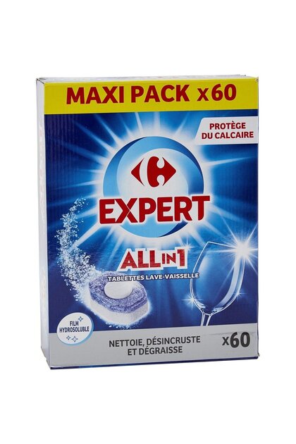 Tablete masina de spalat vase Carrefour Expert All in 1 60 buc