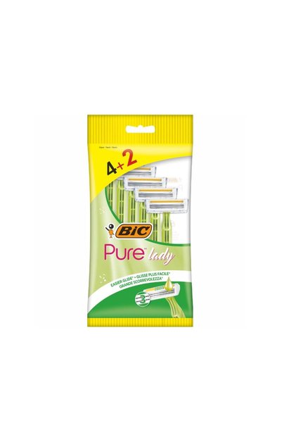 Aparat de ras Pure3 Lady verde, 6 bucati