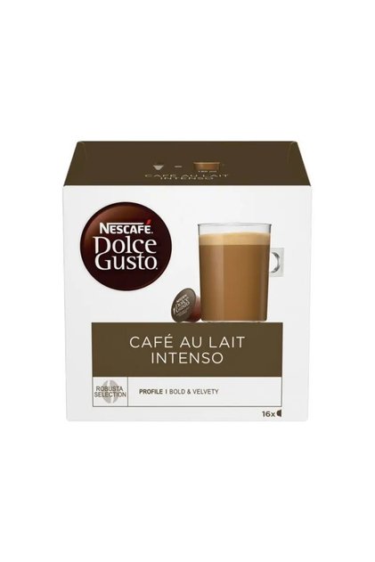 Capsule cafea Nescafe Cafe au lait Intenso, 16 capsule, 16 bauturi, 160g