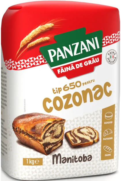 Faina alba de grau 650 pentru cozonac Panzani, 1kg