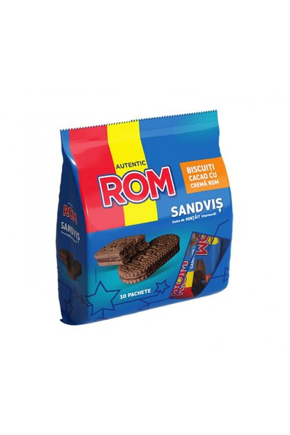 Biscuiti Sandvis cu cacao si crema de 360 g