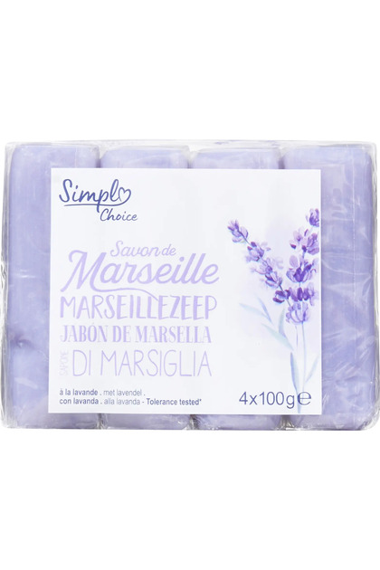 Sapun solid Simpl, cu lavanda 4 x 100g