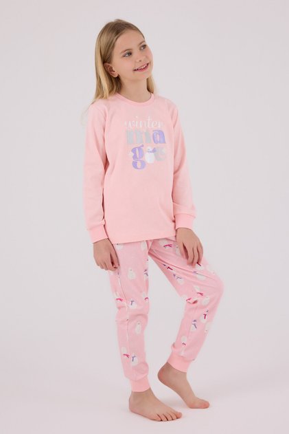 Girl's Pink Pajama Set