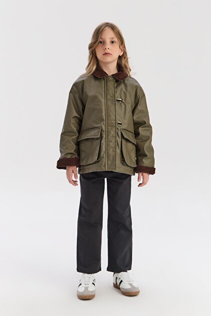 Bg Store Girl's Khaki Coat