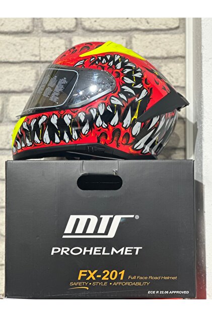 MTS KASK PRO 801 DEMON GÜNEŞ GÖZLÜKLÜ KIRMIZ/SARI - Fiyatı, Yorumları