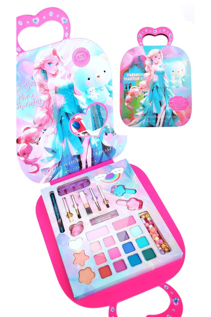 YerliToptan “Çocuk Makyaj Seti – Çantalı Oyuncak Beauty Box, Buz
