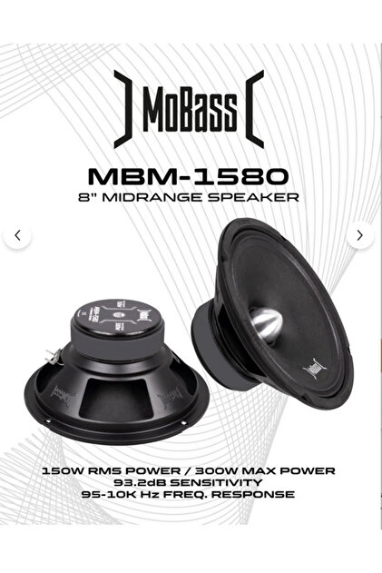 マリモ Mobass MBM-1580-300W MAX-150W RMS-PROFESYONEL 2025 YENİ SERİ-20 CM