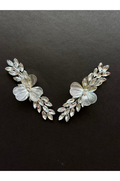 Metal Flower Hair Accessory Crystal Stone Accessory