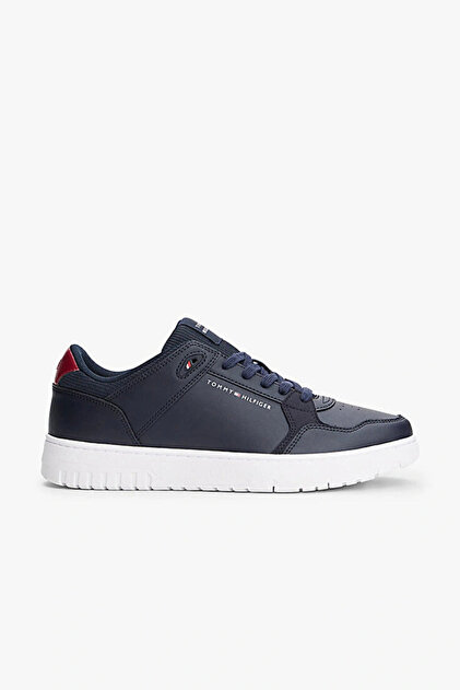 Tommy Hilfiger Lacivert Erkek Sneaker TH BASKET CORE LITE LTH MIX