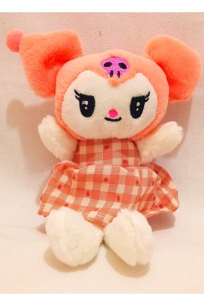 Elbiseli Peluş Kuromi Oyuncak, Sevimli Kromi Yeni Kıyafetleriyle