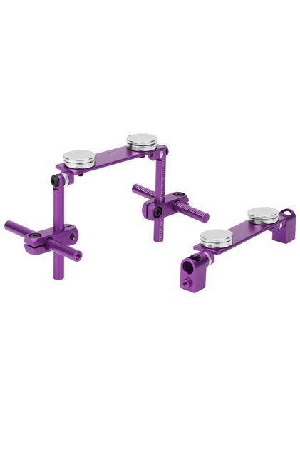 PURPLE Aluminum Magnetic Stealth Invisible Body Shell Mount Kit for HSP 1/10 RC Racing Car
