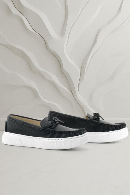 Black Skin Extra Light Children's Loafer Shoes