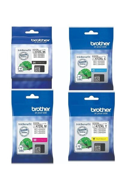 High Capacity 4-Color Ink Cartridge Set For MFC-J2340DW & J3940DW Printer Black, Cya