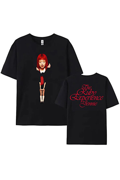 Tarzsokak Siyah Yakut Deneyimi Crewneck Jennie Ruby Albümü Baskı