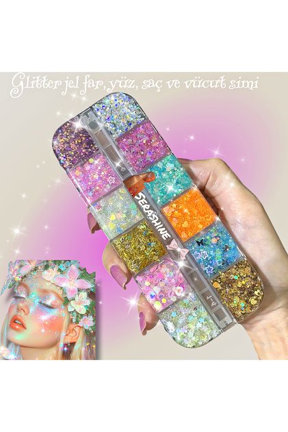 Glitter Creamy Shadow&Hair Glitter, Face and Body Glitter