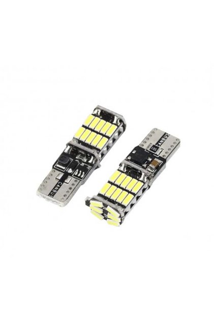 Σετ 2 LED T10 W5W Canbus, Λευκό 6000K, 12V