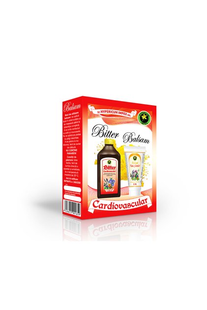 Bitter Cardiovascular + Βάλσαμο Taina Plantelor Hypericum, συμπλήρωμα διατροφής, 2 x 200 ml