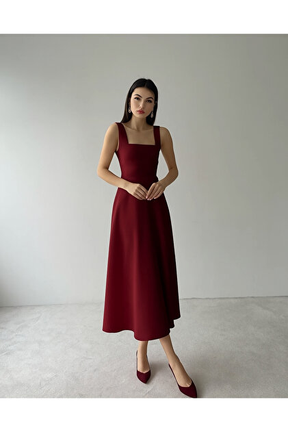princess polly baby blue dress Square Neck Beaded Fishnet Overlay Mermaid Gown in Burgundy Red XL