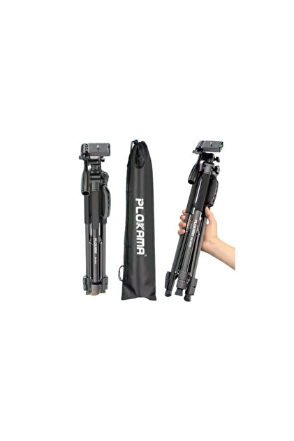 PLOKAMA Profesyonel Tripot Telescopic Uzunluk, Kumandalı, 150 cm