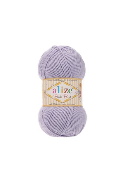 Baby Best Hand Knitting Yarn 100g - 240m – Soft Texture - Color No: 682 - Lilac