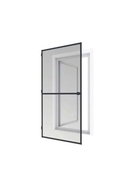 Kit complet plasă de țânțari pentru ușă, SOLIDON, cu balamale, 200 x 100 cm, gri antracit RAL7016