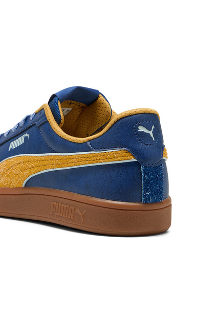 navy blue puma suede blue brown