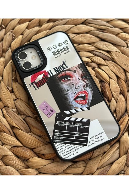 Iphone 11 (6.1 inç) Uyumlu Casefity Aynalı Kılıf Karışık Tablo Desenli Premıum Kapak