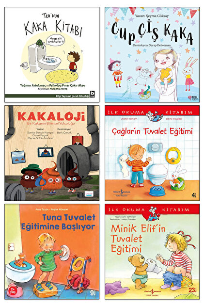Teo'nun Kaka Kitabı Cup Çiş Kaka Kakaloji Tuna Çağlar Minik Elif'in Tuvalet Eğitimi Çocuklar için 6