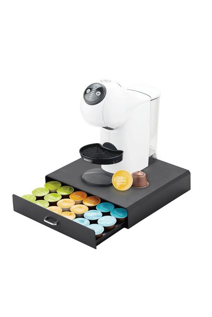 Suport pentru 30 de capsule de cafea, Awwaline, negru, compatibil cu K-Cup și Dolce Gusto