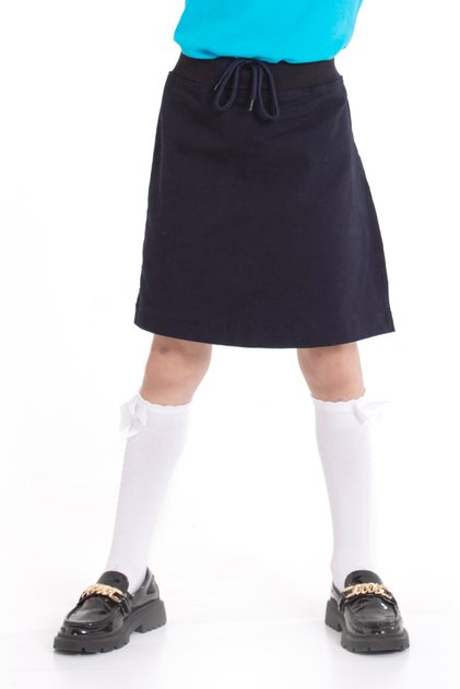 Girl's School Skirt Elastic Waist Camisole Shorts Model