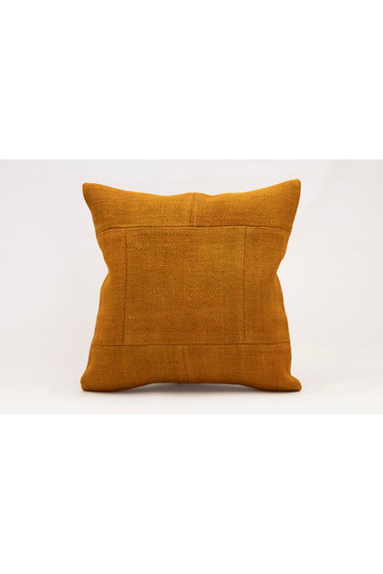 Vintage Throw Pillow Cover Made of Handmade Rug, Wool, 40X40 cm