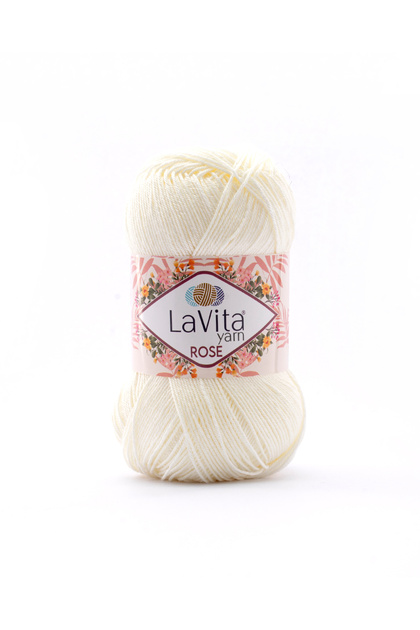 Rose Hand Knitting Yarn 100% Acrylic 100Gr (1022 Bone)