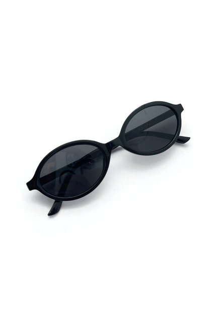 Umbrella Black Oval Women's Sunglasses | 54 Ekartman and Uv400 Protection