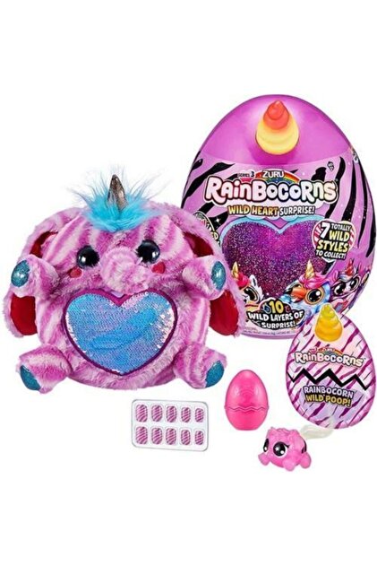 GIOCHI PREZIOSI Rainbocorns Wild Heart Süpriz Yumurta S3 Mor Kalp