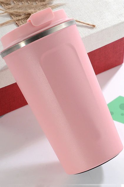 Termos Bardak 380 Ml Kapasiteli Özel Yazılı Pembe