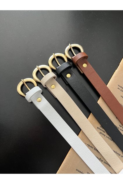 4-Piece Opportunity Product Gold Buckle Women's Belt Trouser Belt Shirt Belt Jacket Belt Dress Belt