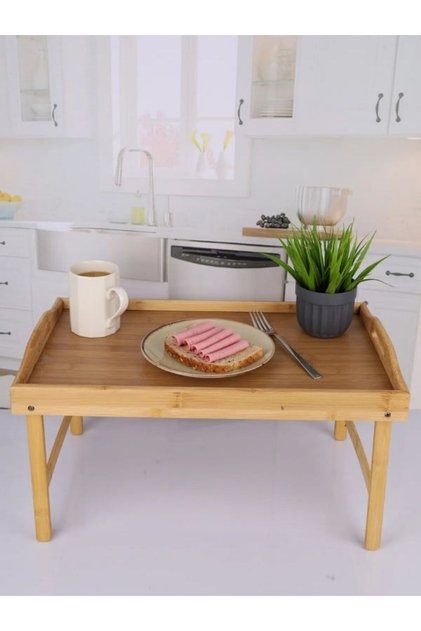 Luxury Bamboo Folding Footed Bed Tray Enjoyment Tray Designed by Gnd