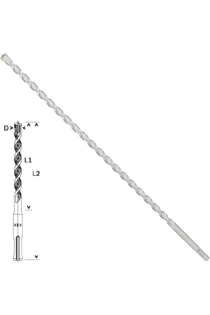 Sds Plus-1 Beton Delme Ucu 12 Mm 400/460 2608680280