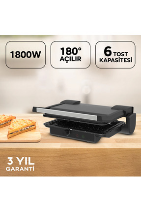 King ARTE PLUS K469 TOST MAKİNESİ-KIRMIZI - Fiyatı, Yorumları