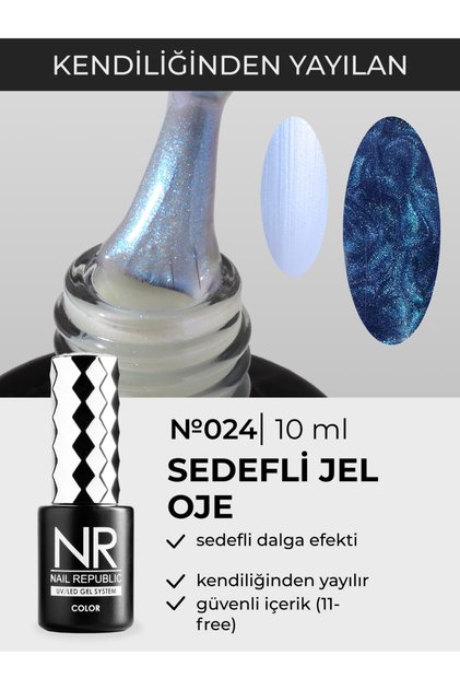 Kalıcı Oje Mor Pearl Print 024 Tırnak Ojesi – 10ml Efektli Profesyonel, Manikür Için Ideal