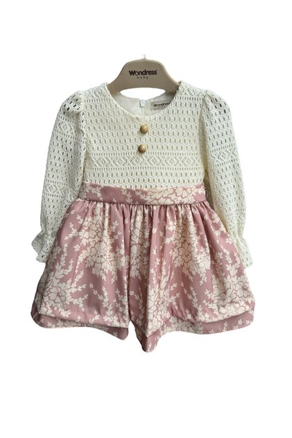 Wondress W1005 Baby Girl Lace Lined Dress 9-24 Months