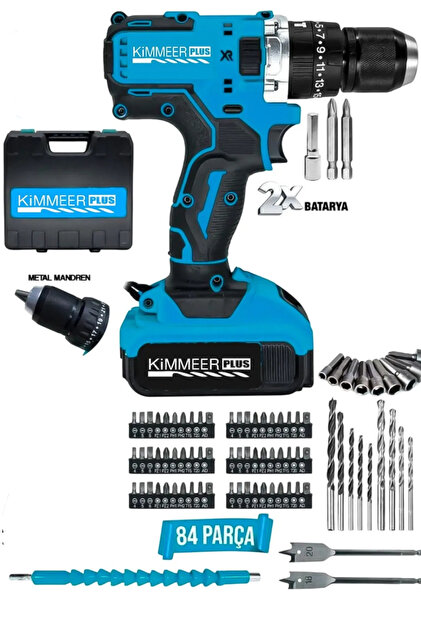 Jetta Power Tools KİMMEER PLUS 12 Şarjlı Matkap Darbesiz Metal